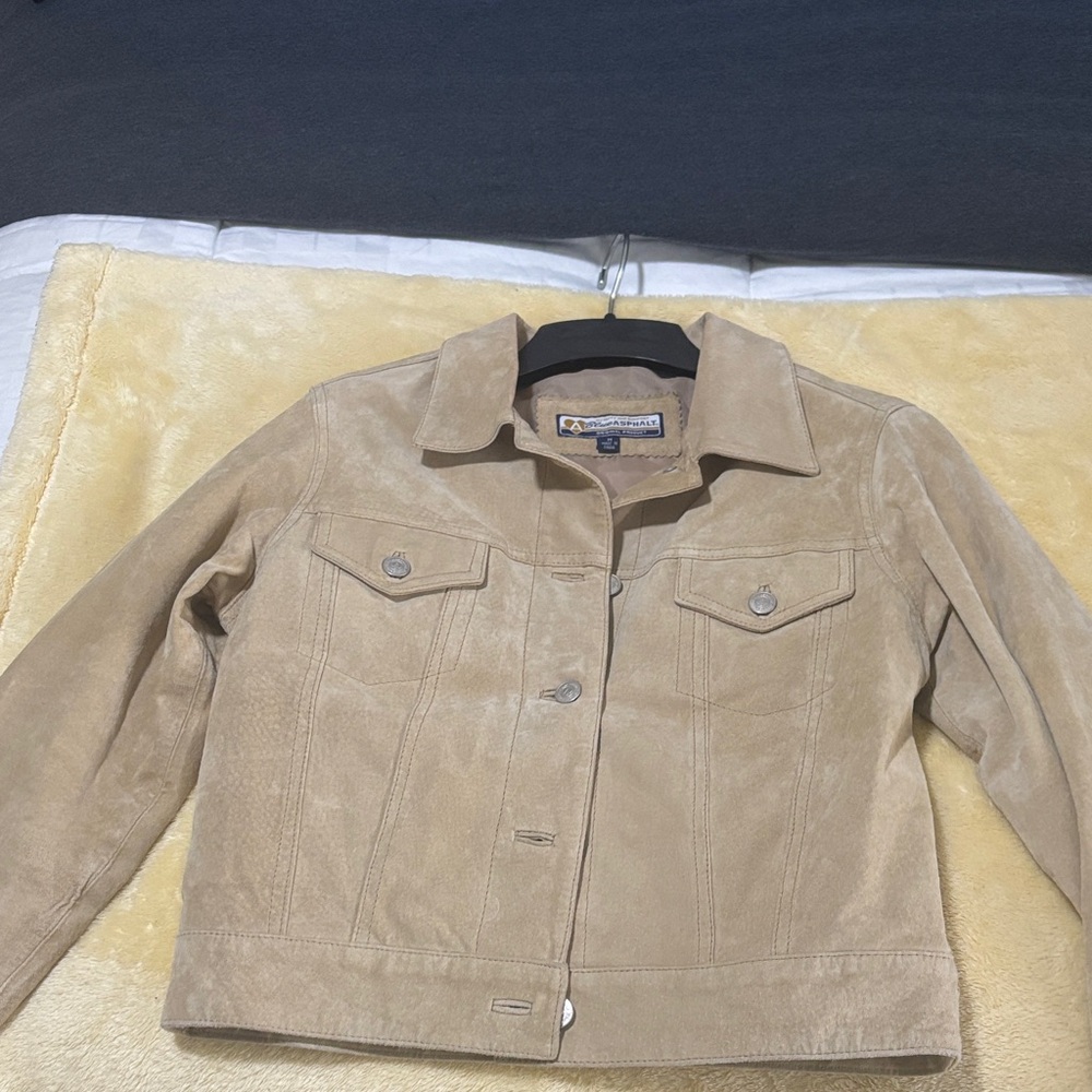 Blue Asphalt Tan Jean Jacket